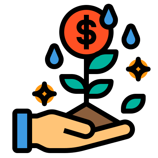 Invesment hand business and finance finance icon Invesment hand business and finance finance icon