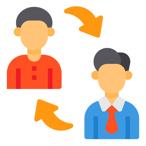 Promoted growth development career promotion icon