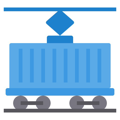 Container shipping and delivery delivery box hook icon Container shipping and delivery delivery box hook icon