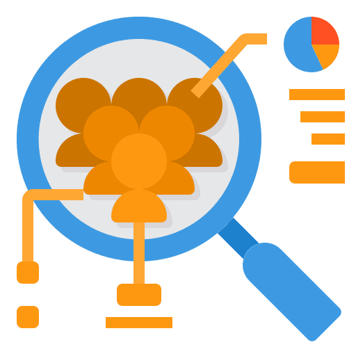 Market research business and finance zoom market research icon Market research business and finance zoom market research icon