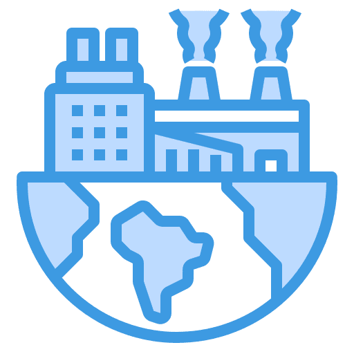 Air pollution industrial poison toxic icon