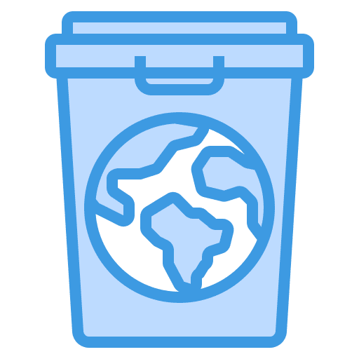 Trash ecology and environment trash trash can icon