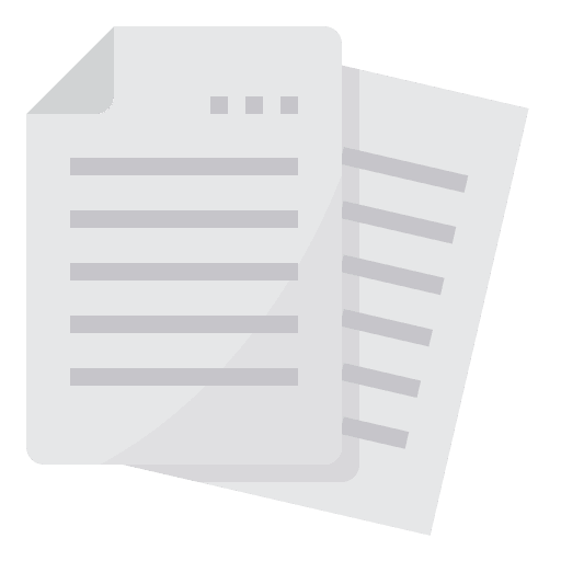 Papers sheet document school material icon