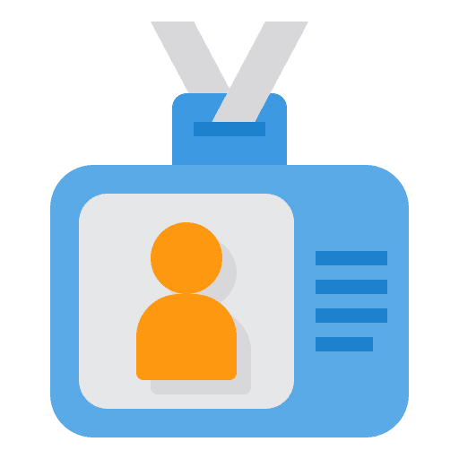 Id card school material identification school icon Id card school material identification school icon