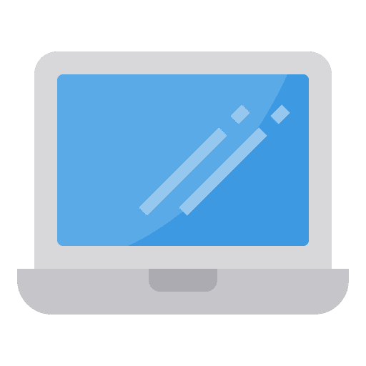 Laptop education school office tools icon Laptop education school office tools icon