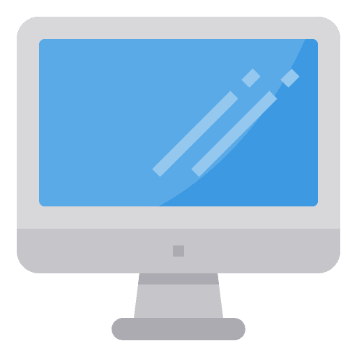 Screen office material tv computer icon Screen office material tv computer icon