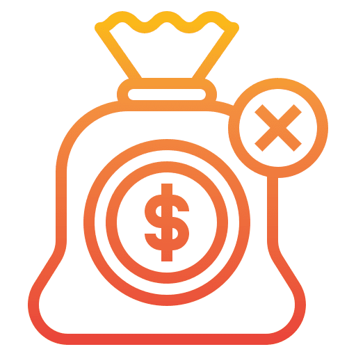 Bank dollar symbol rejection dollar icon Bank dollar symbol rejection dollar icon