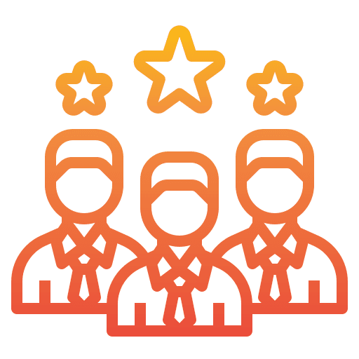 Community best businessmen leadership icon