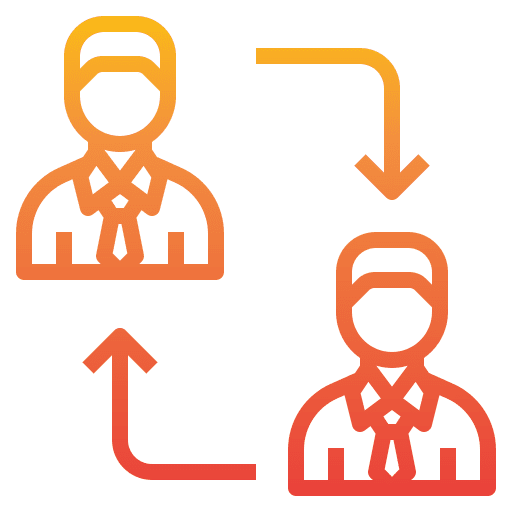 Connection partnership business and finance contact icon Connection partnership business and finance contact icon
