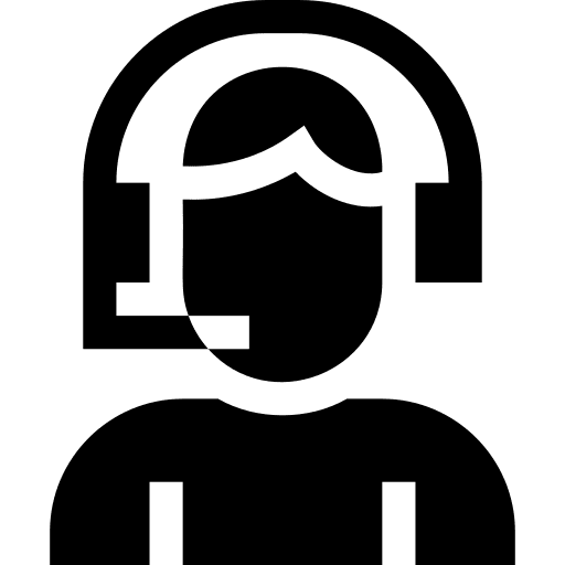 Customer support helpdesk communications agent icon
