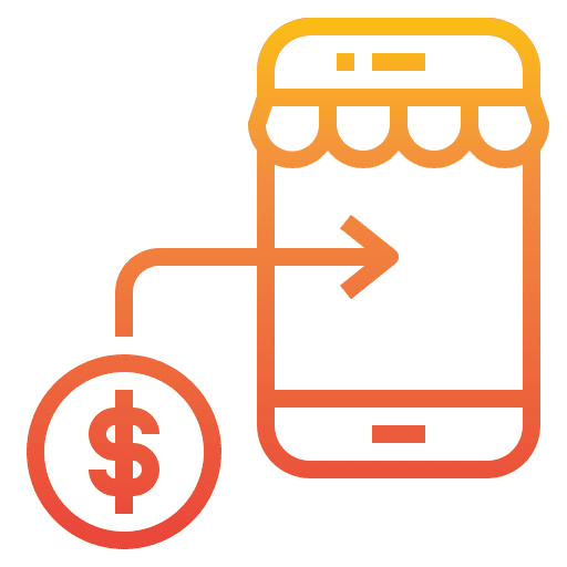 Transfer online money smartphone dollar symbol icon Transfer online money smartphone dollar symbol icon