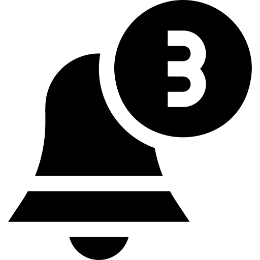 Bell alarm notification communications icon Bell alarm notification communications icon