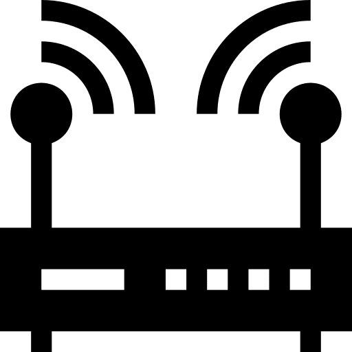 Wifi computer hardware wireless router connectivity icon Wifi computer hardware wireless router connectivity icon