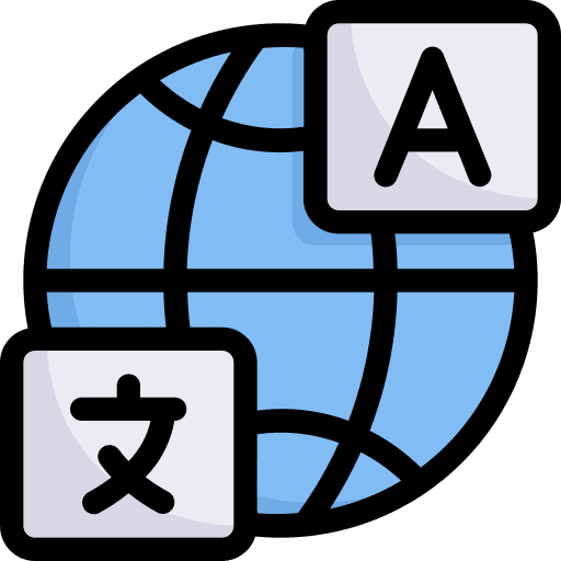Language communications worlwide translation icon Language communications worlwide translation icon