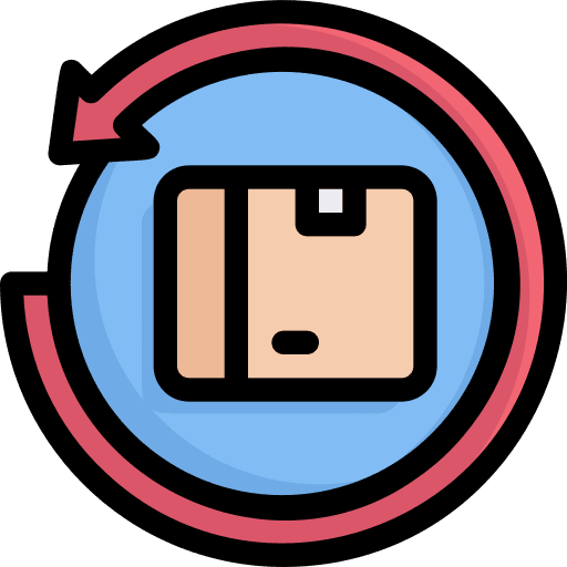 Product return delivery box product return package icon