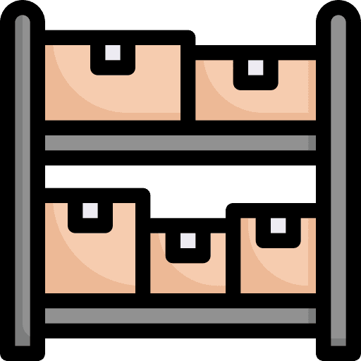 Stock storage parcel capacity icon Stock storage parcel capacity icon