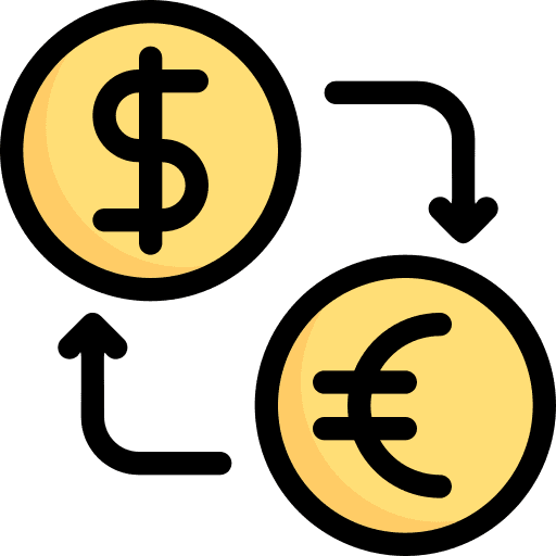Currency exchange money exchange coin economy icon Currency exchange money exchange coin economy icon