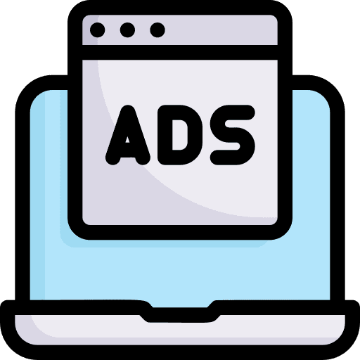 Digital advertising online marketing marketing laptop icon Digital advertising online marketing marketing laptop icon