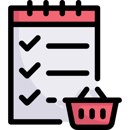 Shopping list checklist purchase commerce and shopping icon Shopping list checklist purchase commerce and shopping icon