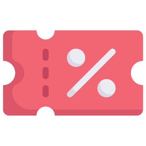 Coupon sales discount offer icon