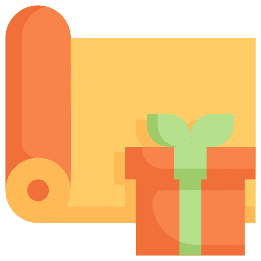 Gift wrapping wrapping paper birthday and party gift wrapping icon