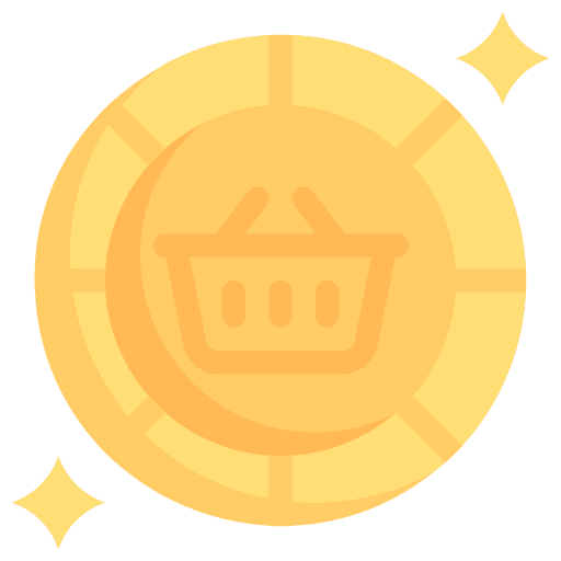 Token reward star token icon