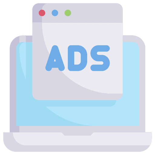 Digital advertising digital advertising laptop online marketing icon Digital advertising digital advertising laptop online marketing icon