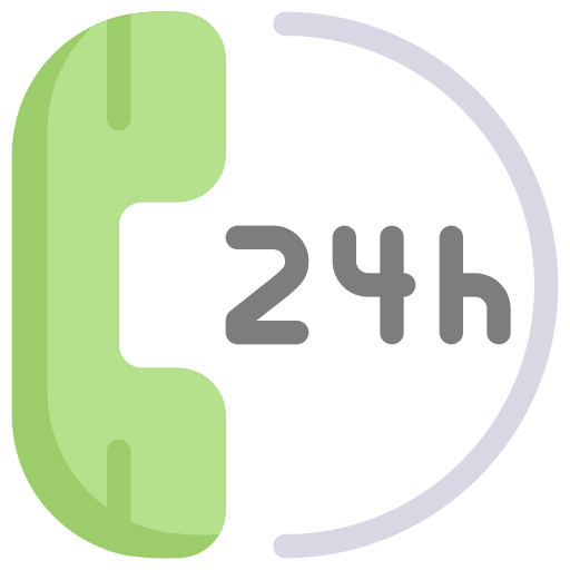 24 hours support phone call 24 hours support information icon 24 hours support phone call 24 hours support information icon