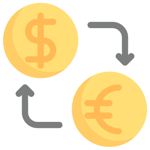 Currency exchange payment coin currency exchange icon Currency exchange payment coin currency exchange icon