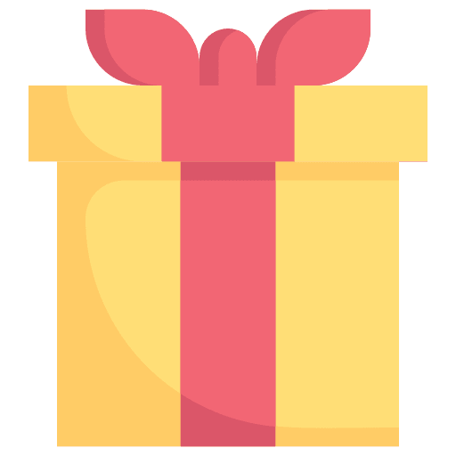 Gift box christmas birthday and party present icon Gift box christmas birthday and party present icon