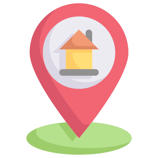 Pin home map point map location icon Pin home map point map location icon