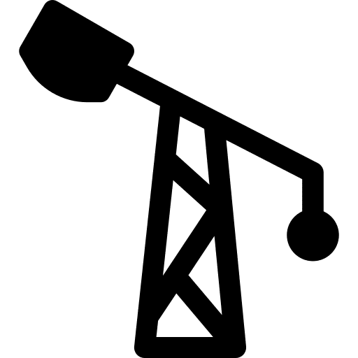 Petroleum lever tower transport icon