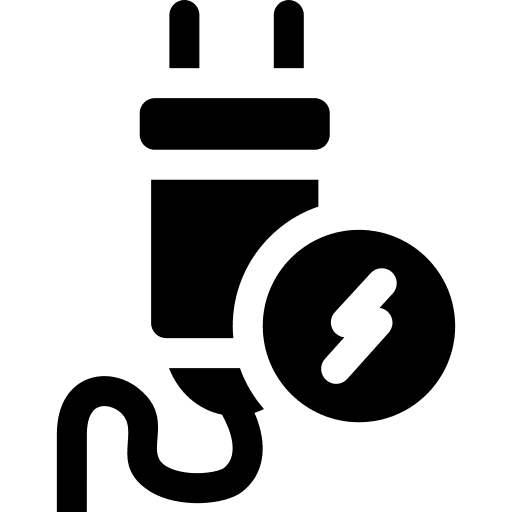 Plug power electronics electrical icon