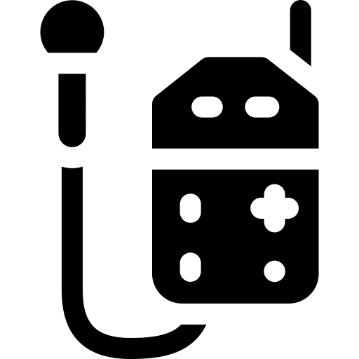 Radiation detector signal electronics radiation detector icon
