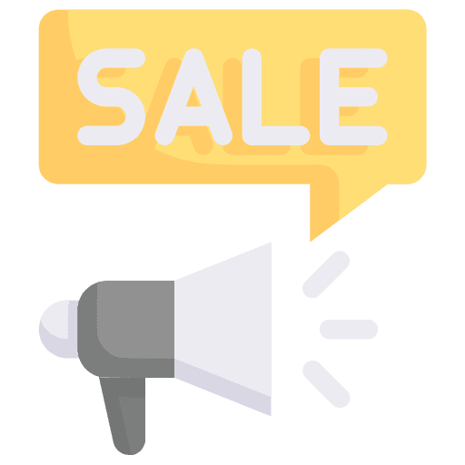 Sales advertising promotion communications icon Sales advertising promotion communications icon