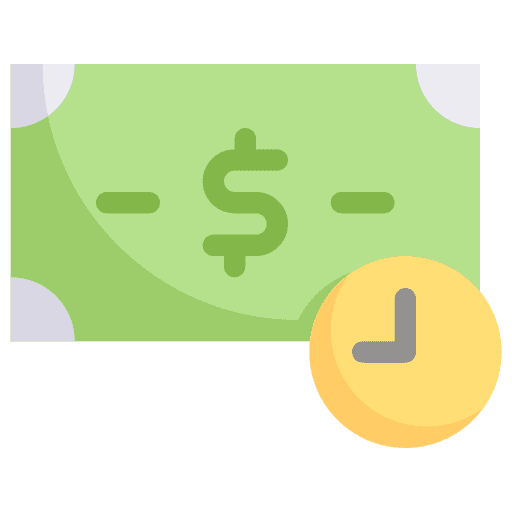 Time is money banknote time is money currency icon Time is money banknote time is money currency icon