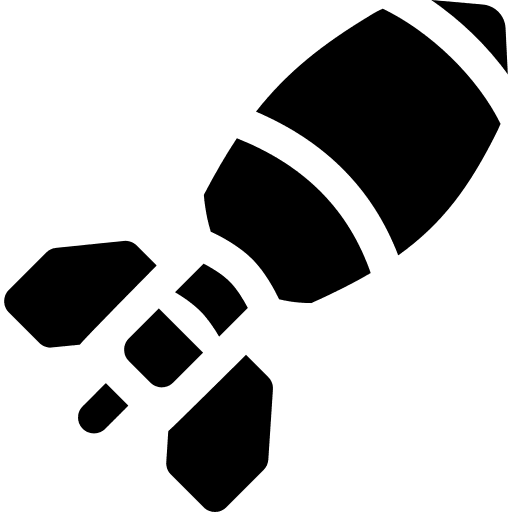 Atomic bomb weapons army war icon