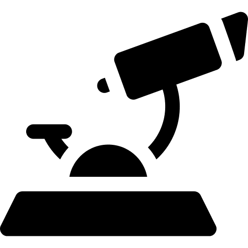 Microscope education research lab icon