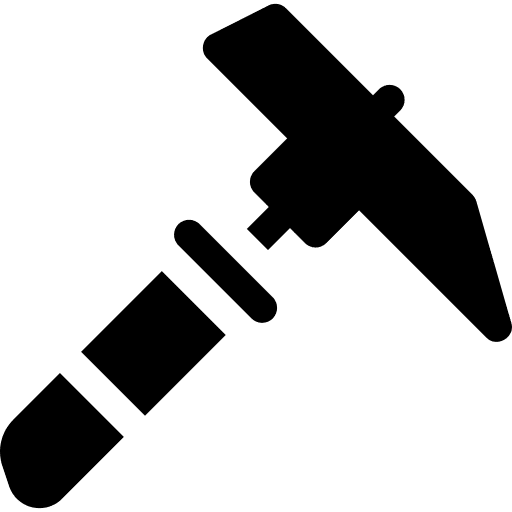 Pick digging pick mining icon