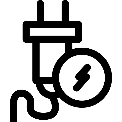 Plug socket plug electronics icon