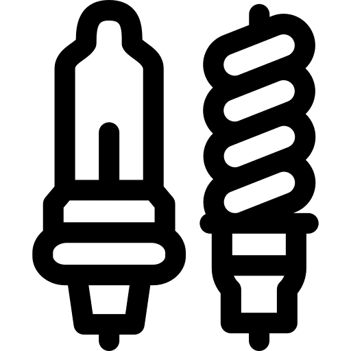 Light bulb illumination technology electronics icon