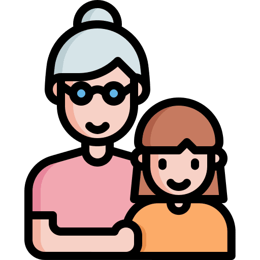 Grandmother family user child icon Grandmother family user child icon