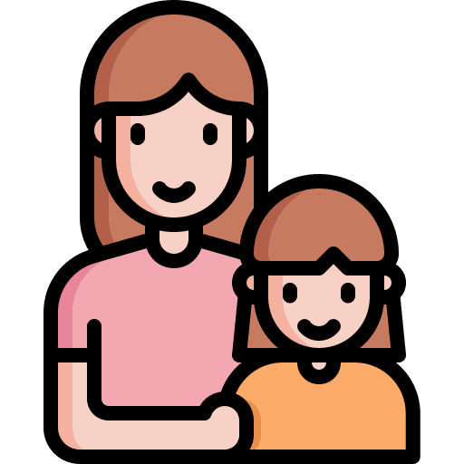Mother kid and baby mother user icon Mother kid and baby mother user icon