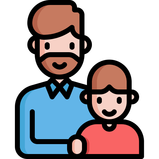 Father man child user icon Father man child user icon