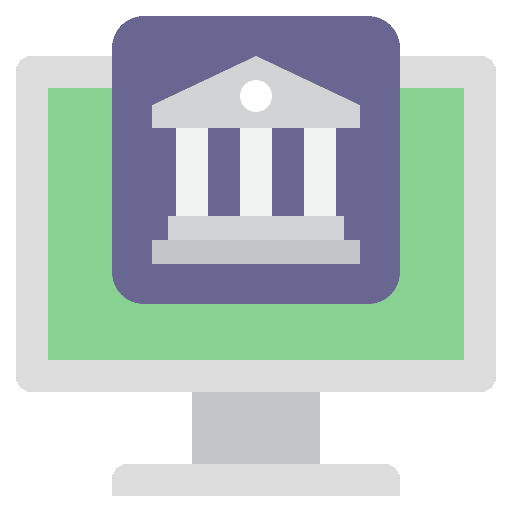 Internet banking online business and finance finance icon