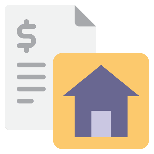 Loan home document banking icon