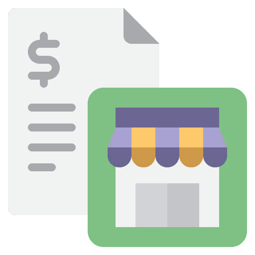Loan technology service banking icon