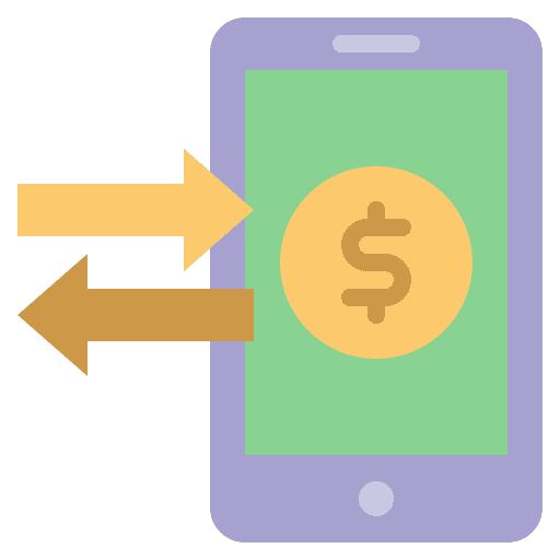 Mobile banking mobile banking device service icon
