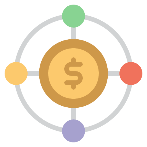 Money center service technology icon