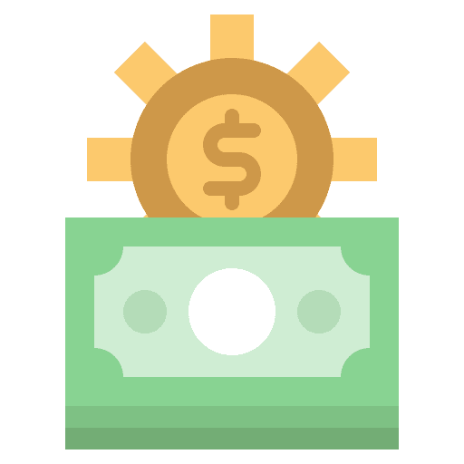 Money making service money making budget icon